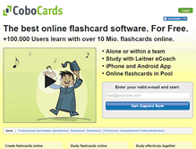 Tablet Screenshot of cobocards.com
